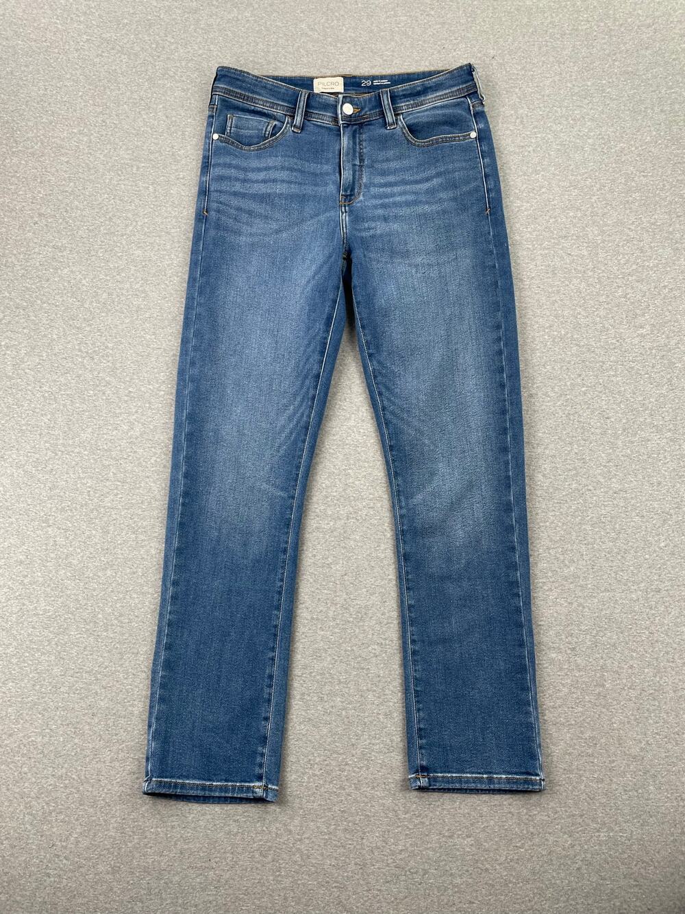 Anthropologie Pilcro Slim Boyfriend Jeans Womens 29 Blue Medium Wash Denim
